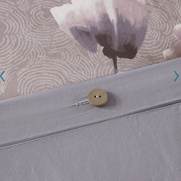 NWT N Natori King/California King Duvet Cover Set Indigo Sakura Blossom - Picture 5 of 13